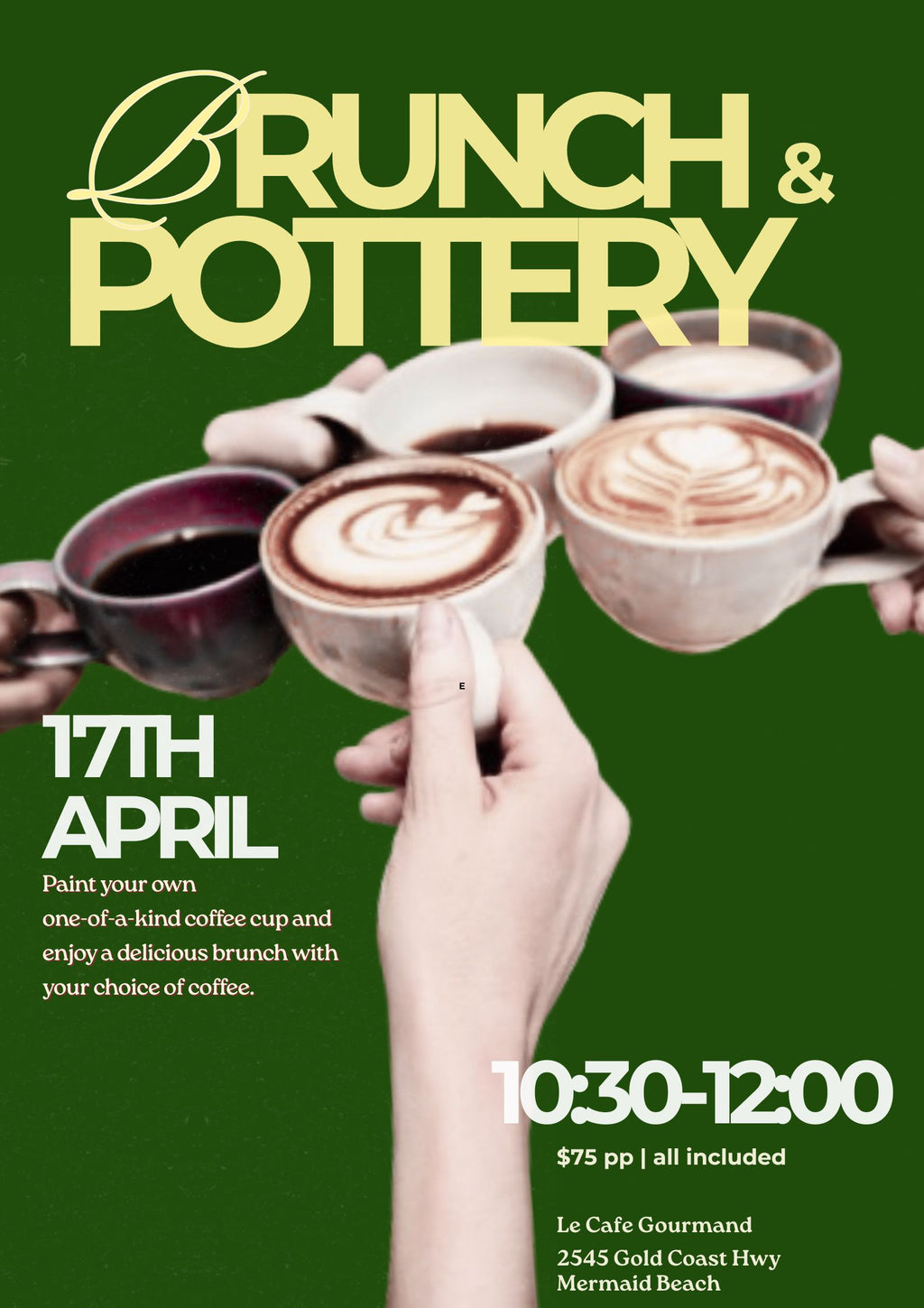 Brunch and Paint a Coffee Cup