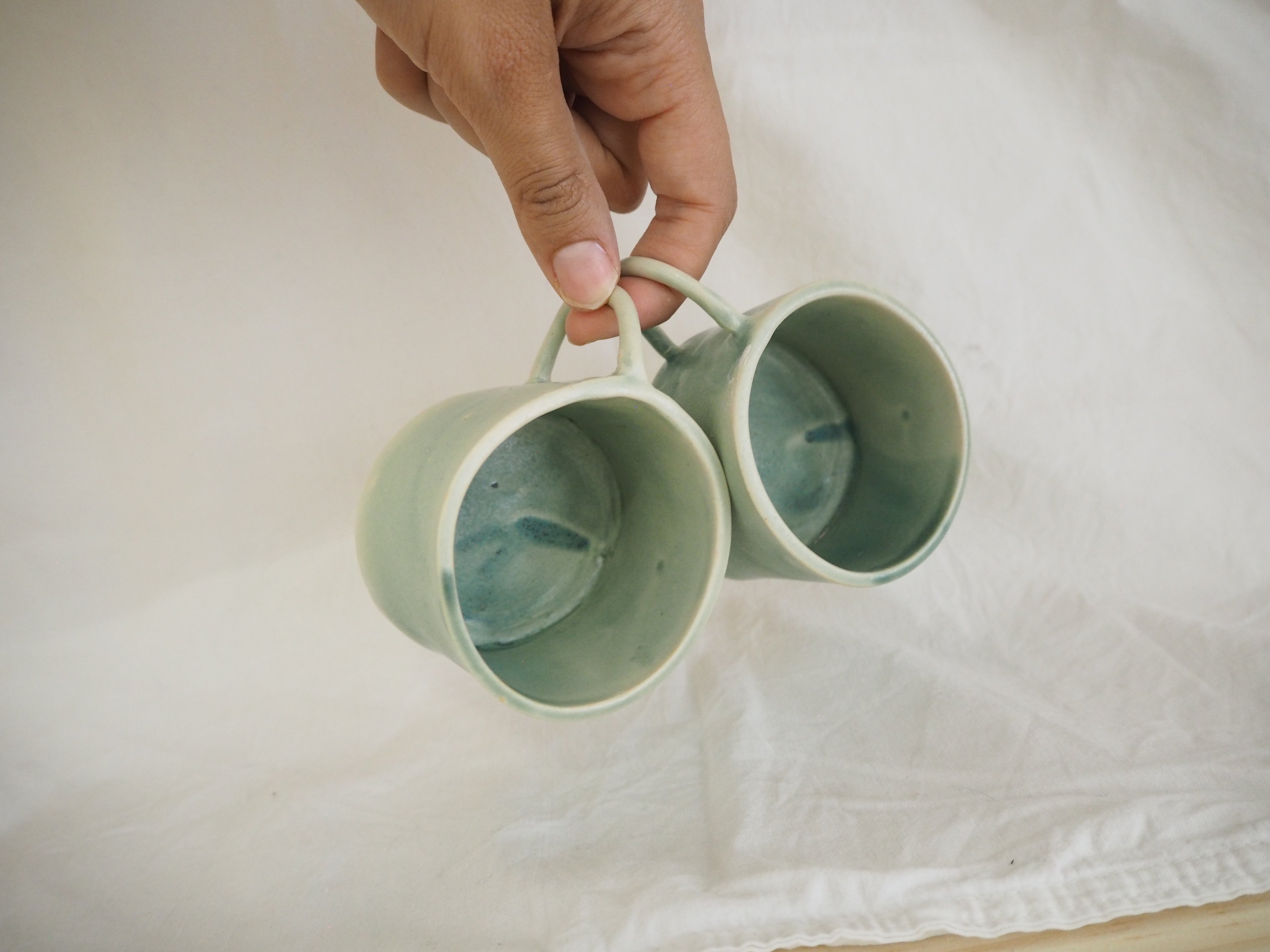 Twin Mug Set | Baby Blue